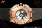 Audemars Piguet - AP ROO Chronograph 26401RO 44mm RG/CER/RU Blk/Wht JF A3126
