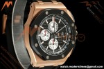Audemars Piguet - AP ROO Chronograph 26401RO 44mm RG/CER/RU Blk/Wht JF A3126