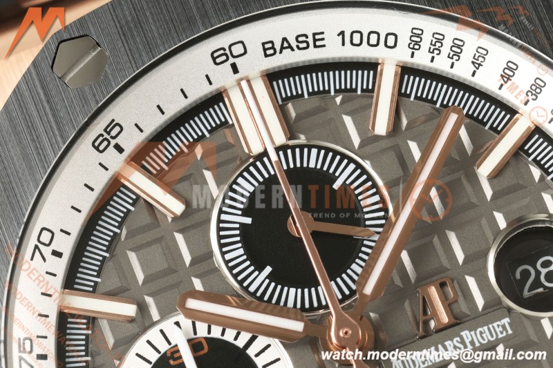 Audemars Piguet - AP ROO Chronograph 26416RO 44mm RG/CER/RU Gry/Blk JF A3126