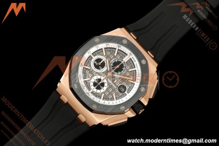 Audemars Piguet - AP ROO Chronograph 26416RO 44mm RG/CER/RU Gry/Blk JF A3126