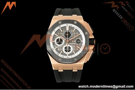 Audemars Piguet - AP ROO Chronograph 26416RO 44mm RG/CER/RU Gry/Blk JF A3126