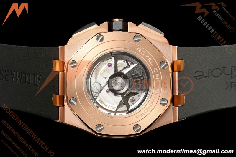 Audemars Piguet - AP ROO Chronograph 26401RO 44mm RG/CER/RU Black JF A3126