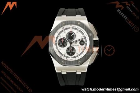 Audemars Piguet - AP ROO Chronograph 26400SO 44mm CER/SS/RU Wht/Blk JF A3126
