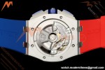 Audemars Piguet - AP ROO Chronograph 26400SO 44mm CER/SS Blue/Red RU Blu/Silver JF A3126