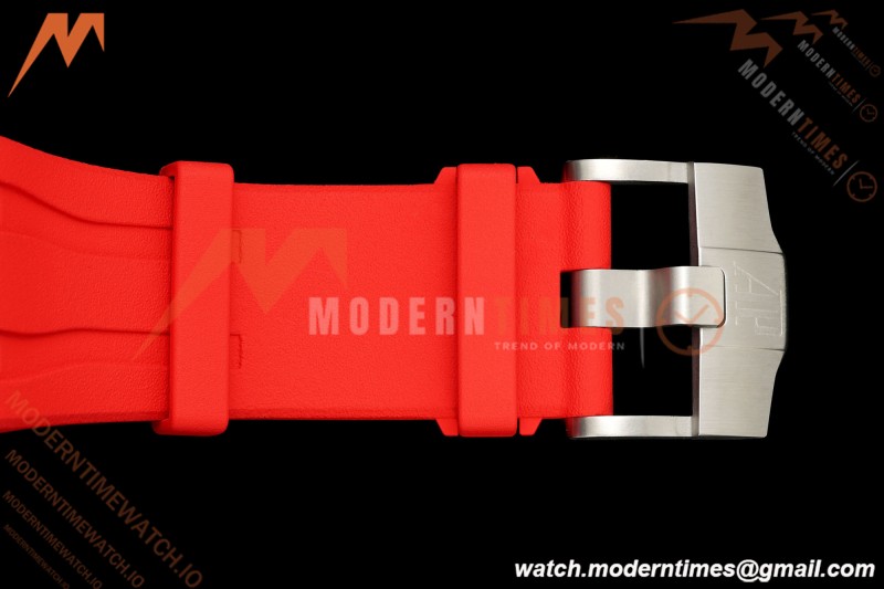Audemars Piguet - AP ROO Chronograph 26400SO 44mm CER/SS Blue/Red RU Blu/Silver JF A3126