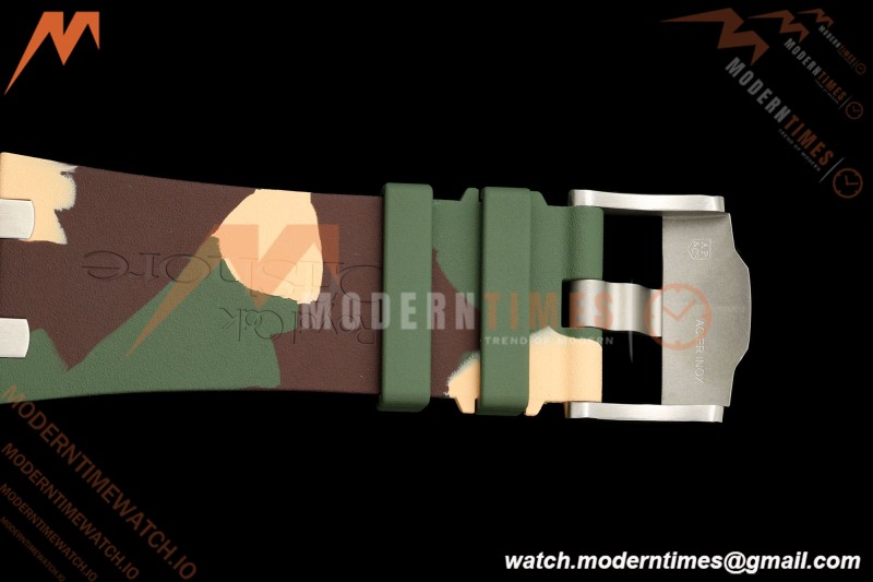 Audemars Piguet - AP ROO Chronograph 26400SO 44mm Green CER/SS Camouflage RU Beige/Blk Dial JF A3126