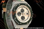 Audemars Piguet - AP ROO Chronograph 26400SO 44mm Green CER/SS Camouflage RU Beige/Blk Dial JF A3126