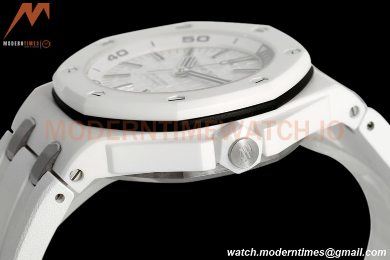 Audemars Piguet - Royal Oak Diver 15707CB White CER/RU White ZF A3120