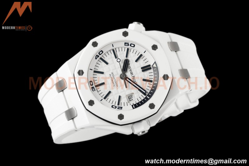 Audemars Piguet - Royal Oak Diver 15707CB White CER/RU White ZF A3120