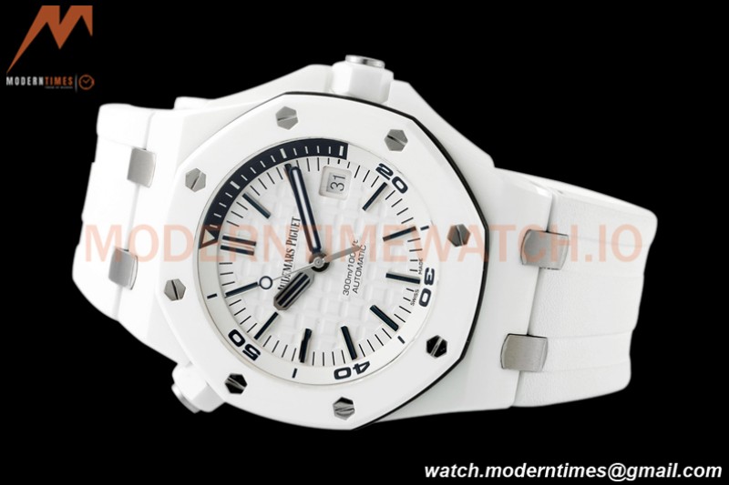 Audemars Piguet - Royal Oak Diver 15707CB White CER/RU White ZF A3120