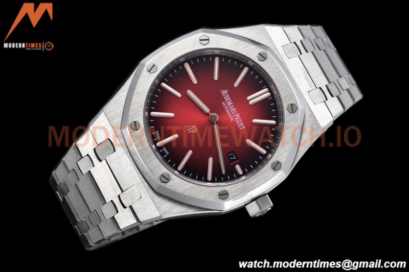 Audemars Piguet - Royal Oak 39mm 16202XT SS/SS Smoked Burgundy GDF MY8215