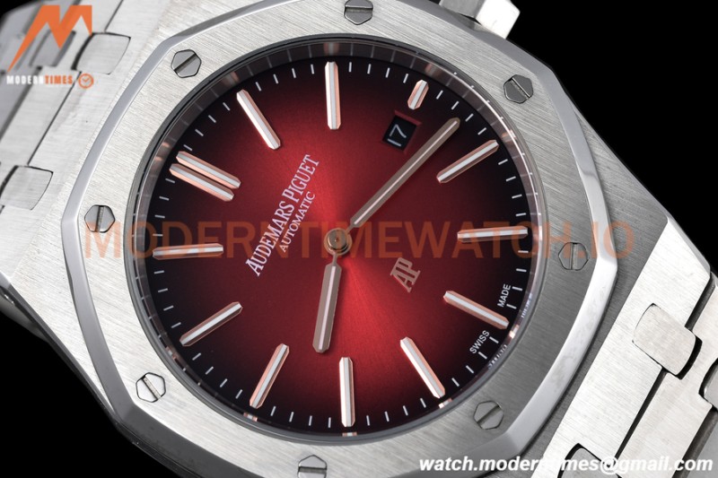 Audemars Piguet - Royal Oak 39mm 16202XT SS/SS Smoked Burgundy GDF MY8215