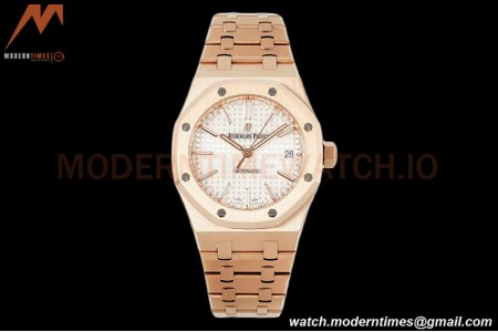 Audemars Piguet - Royal Oak 37mm 15450OR RG/RG Silver Stick IPF A3120