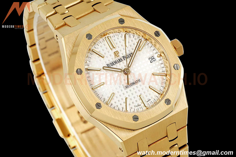 Audemars Piguet - Royal Oak 37mm 15450BA YG/YG Silver Stick IPF A3120