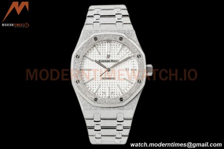 Audemars Piguet - Royal Oak 15410BC Frosted SS/SS White APSF A3120