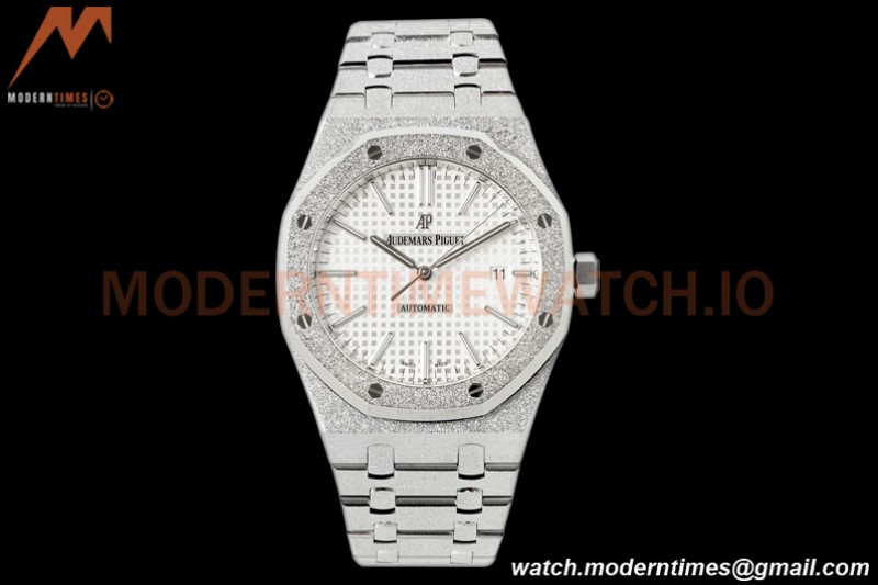 Audemars Piguet - Royal Oak 15410BC Frosted SS/SS White APSF A3120