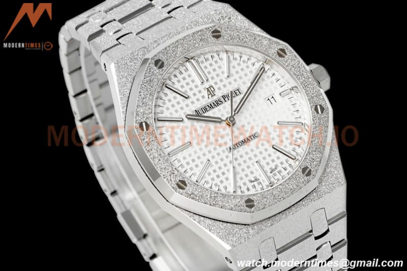 Audemars Piguet - Royal Oak 15410BC Frosted SS/SS White APSF A3120