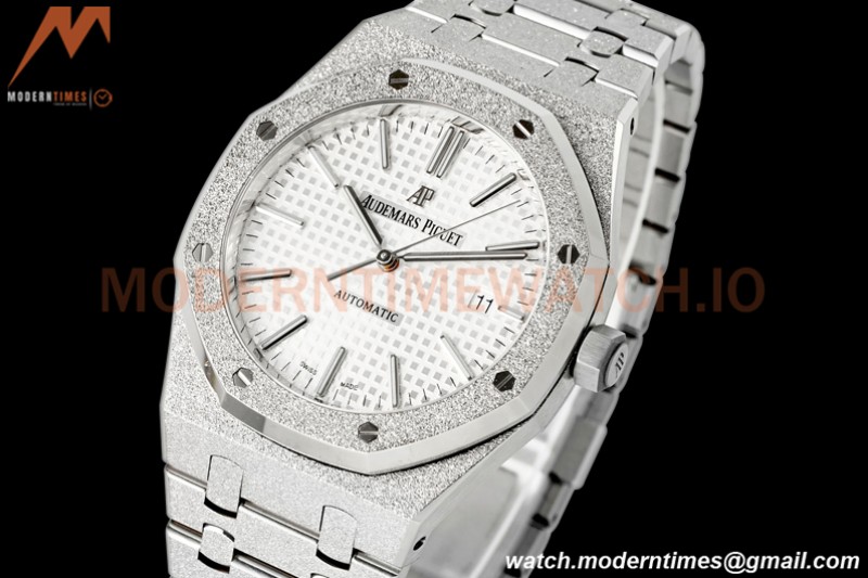 Audemars Piguet - Royal Oak 15410BC Frosted SS/SS White APSF A3120