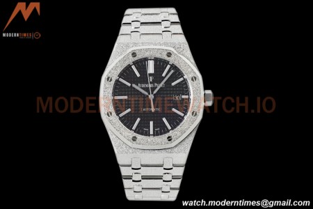 Audemars Piguet - Royal Oak 15410BC Frosted SS/SS Black APSF A3120