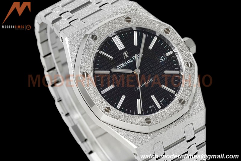 Audemars Piguet - Royal Oak 15410BC Frosted SS/SS Black APSF A3120