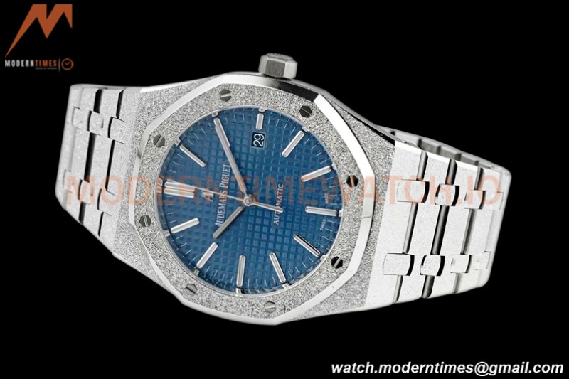 Audemars Piguet - Royal Oak 15410BC Frosted SS/SS Blue APSF A3120