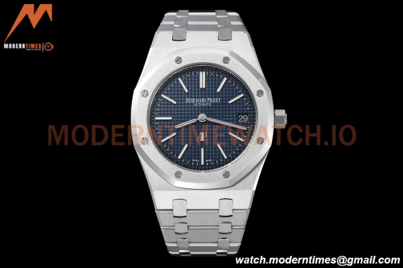 Audemars Piguet - Royal Oak 15202ST 39mm Jumbo Extra Thin SS/SS Blue ZF A2121