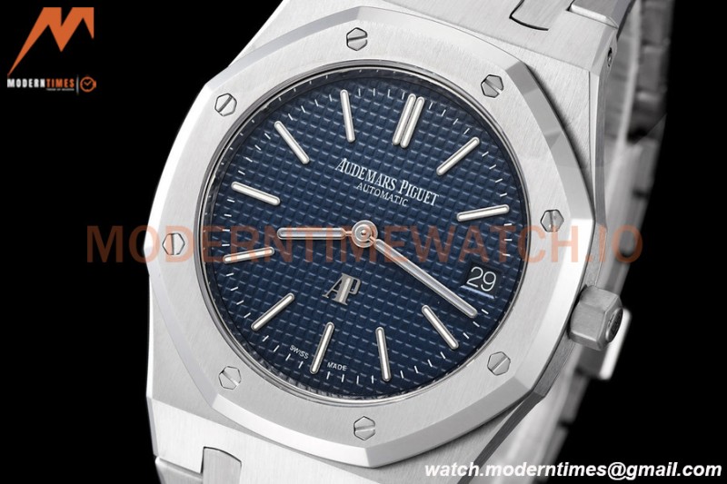Audemars Piguet - Royal Oak 15202ST 39mm Jumbo Extra Thin SS/SS Blue ZF A2121