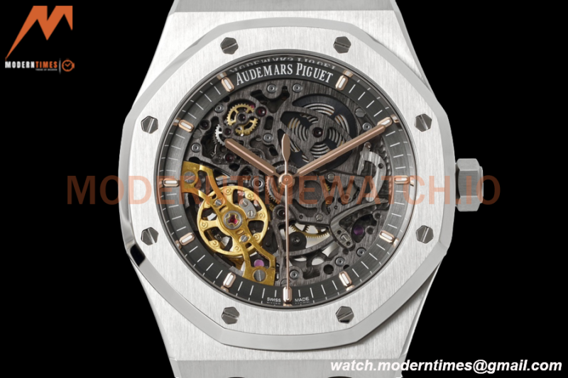 Audemars Piguet - Royal Oak 15407ST 41mm Openworked SS/SS Skeleton ZF A3132