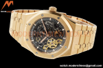 Audemars Piguet - Royal Oak 15407BA 41mm Open Worked YG/YG Skeleton ZF A3132