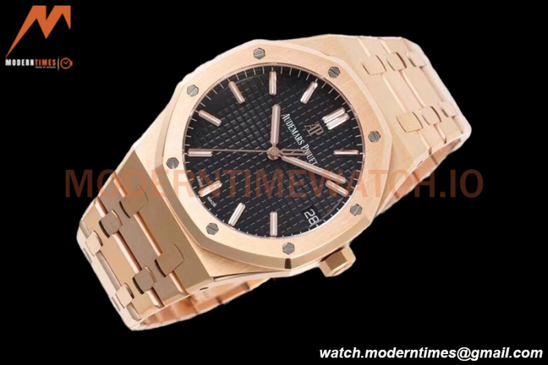 Audemars Piguet - Royal Oak 15500OR 41mm RG/RG Black V2 ZF MY9015