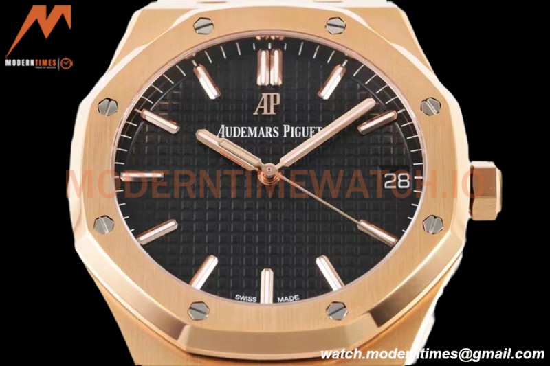 Audemars Piguet - Royal Oak 15500OR 41mm RG/RG Black V2 ZF MY9015