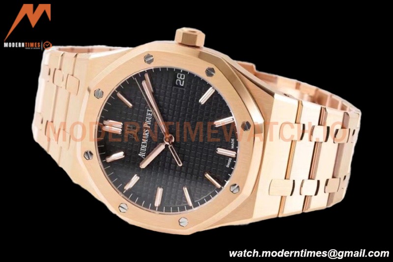 Audemars Piguet - Royal Oak 15500OR 41mm RG/RG Black V2 ZF MY9015