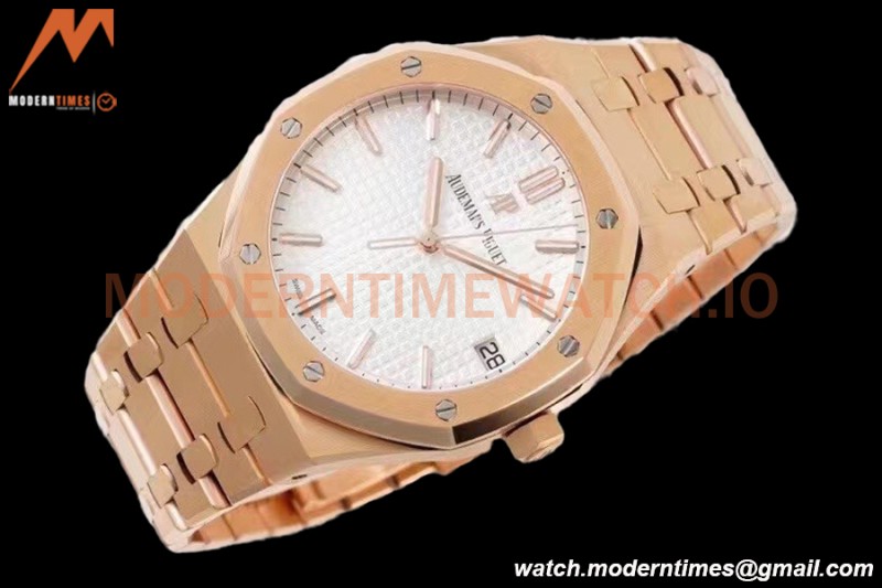 Audemars Piguet - Royal Oak 15500OR 41mm RG/RG White V2 ZF MY9015