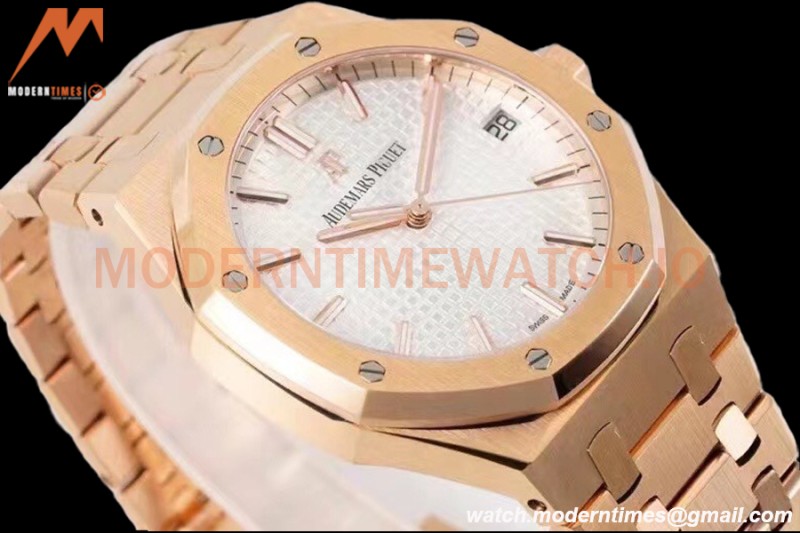 Audemars Piguet - Royal Oak 15500OR 41mm RG/RG White V2 ZF MY9015