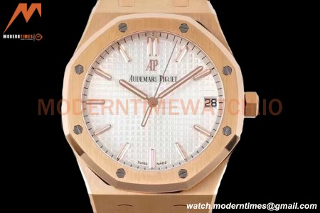Audemars Piguet - Royal Oak 15500OR 41mm RG/RG White V2 ZF MY9015