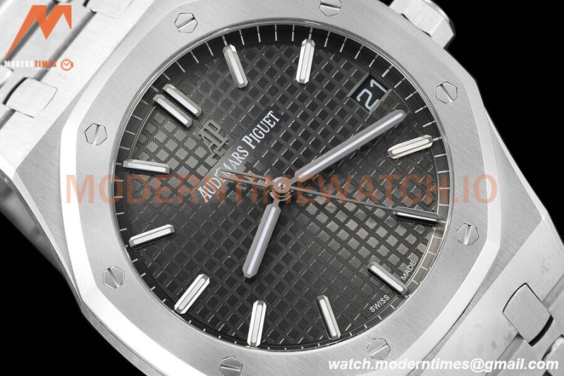 Audemars Piguet - Royal Oak 15500 41mm SS/SS Grey/Stk APSF V3 A4302 Mod