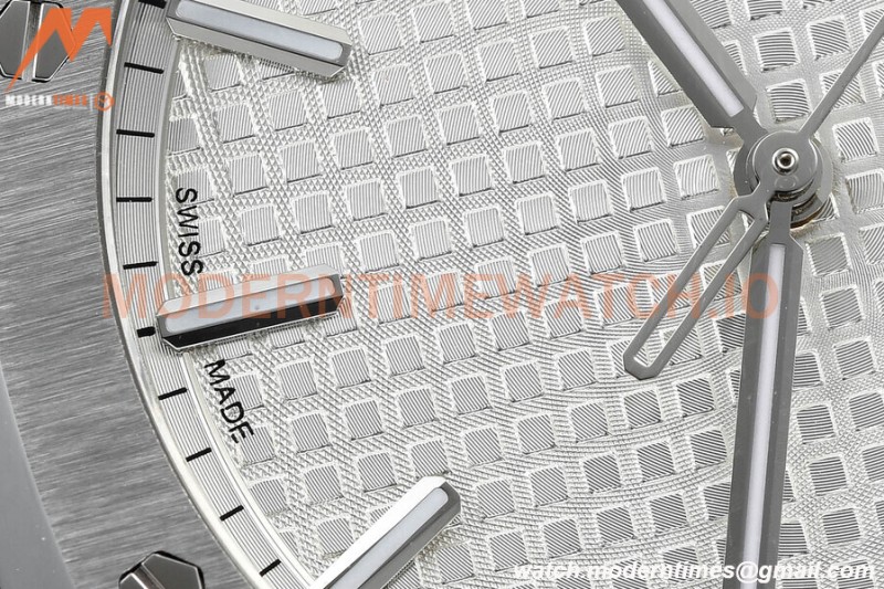 Audemars Piguet - Royal Oak 15500 41mm SS/SS Wht/Stk APSF V3 A4302 Mod