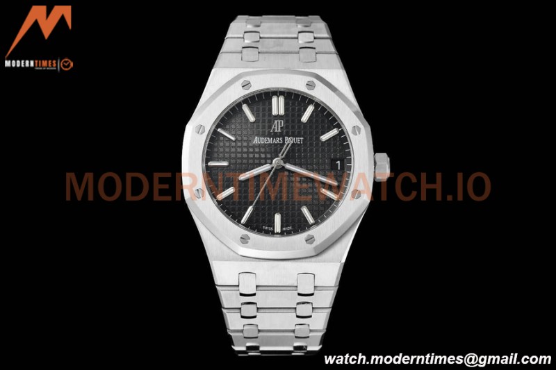 Audemars Piguet - Royal Oak 15500 41mm SS/SS Blk/Stk APSF V3 A4302 Mod