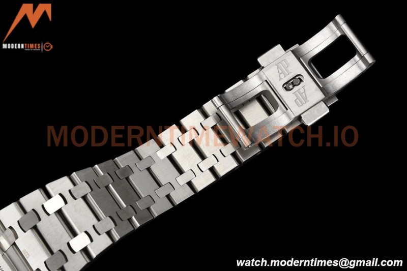 Audemars Piguet - Royal Oak 15500 41mm Frosted SS/SS Blk/Stk APSF V3 A4302 Mod