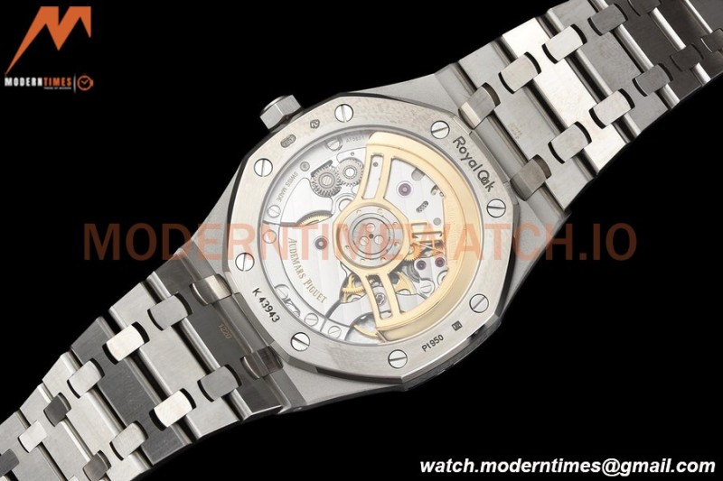 Audemars Piguet - Royal Oak 15500 41mm Frosted SS/SS Blk/Stk APSF V3 A4302 Mod