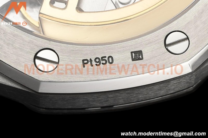 Audemars Piguet - Royal Oak 15500 41mm Frosted SS/SS Blk/Stk APSF V3 A4302 Mod