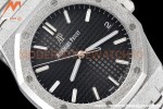 Audemars Piguet - Royal Oak 15500 41mm Frosted SS/SS Blk/Stk APSF V3 A4302 Mod