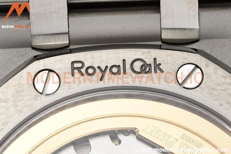 Audemars Piguet - Royal Oak 15500 41mm Frosted SS/SS Wht/Stk APSF V3 A4302 Mod