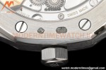 Audemars Piguet - Royal Oak 15500 41mm Frosted SS/SS Wht/Stk APSF V3 A4302 Mod