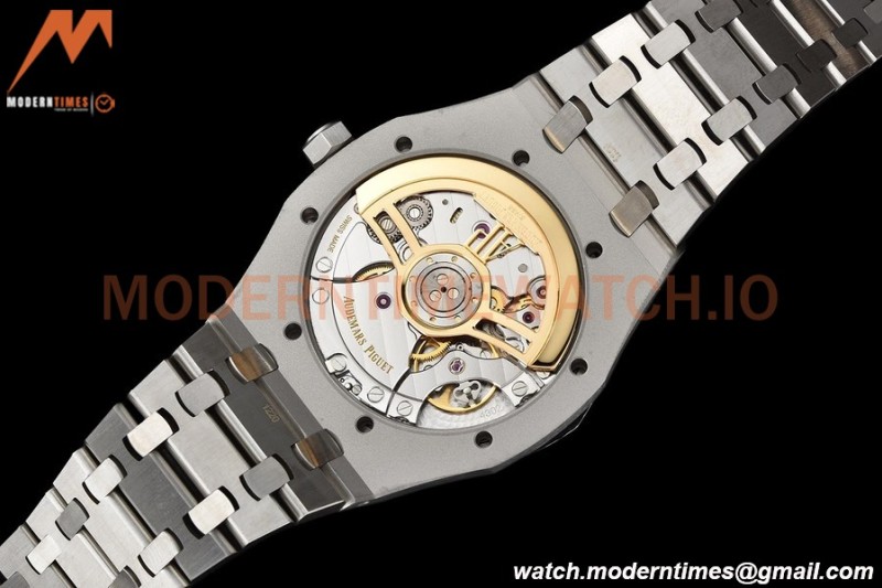 Audemars Piguet - Royal Oak 15500 41mm Frosted SS/SS Wht/Stk APSF V3 A4302 Mod