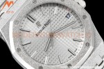 Audemars Piguet - Royal Oak 15500 41mm Frosted SS/SS Wht/Stk APSF V3 A4302 Mod