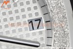 Audemars Piguet - Royal Oak 15500 41mm Frosted SS/SS Wht/Stk APSF V3 A4302 Mod