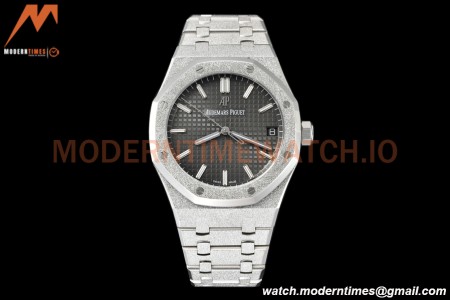 Audemars Piguet - Royal Oak 15500 41mm SS/SS Frosted Grey/Stk APSF V3 A4302 Mod