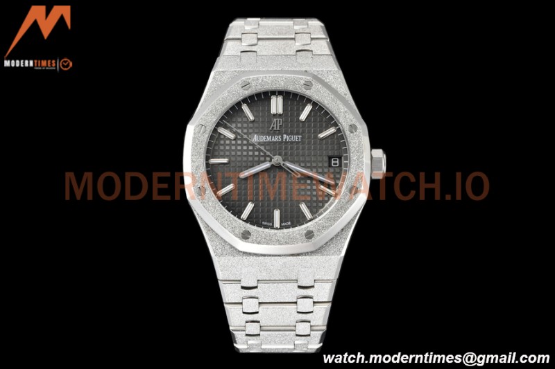 Audemars Piguet - Royal Oak 15500 41mm SS/SS Frosted Grey/Stk APSF V3 A4302 Mod