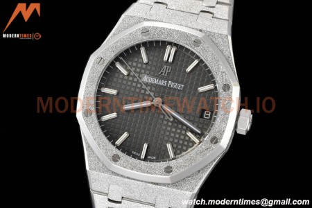Audemars Piguet - Royal Oak 15500 41mm SS/SS Frosted Grey/Stk APSF V3 A4302 Mod